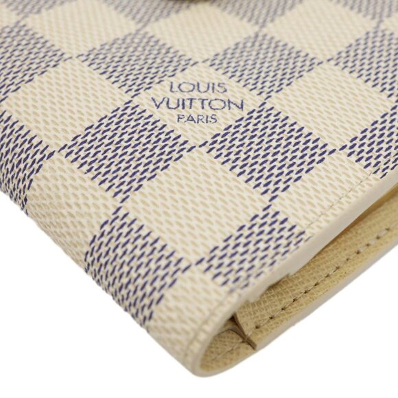 Louis Vuitton  Viennois Damier Azur Bifold Wallet White - Picture 5 of 13